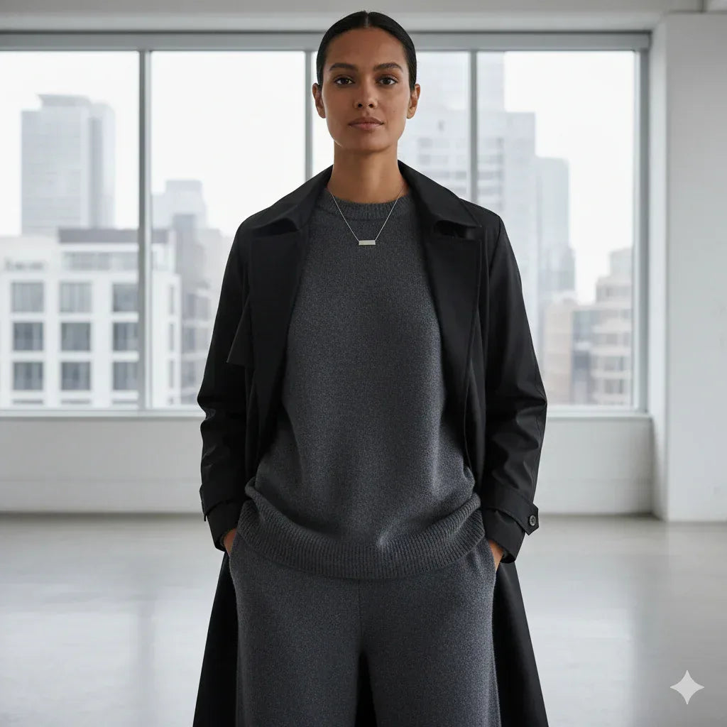 Urban Stillness Collection | Relaxed Urban Knitwear & Modern Style - Onyx Opal