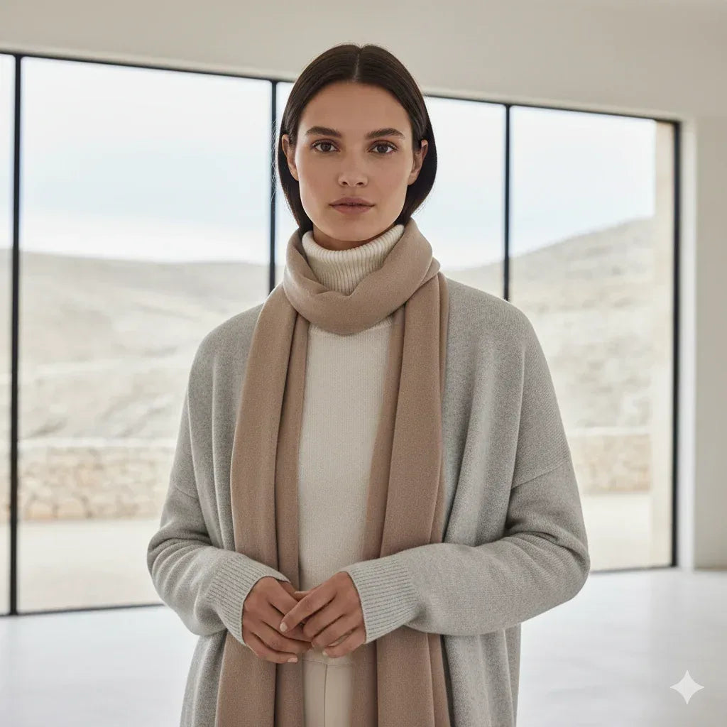 Stone Essentials Collection | Neutral Knitwear & Everyday Layers - Onyx Opal