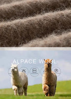 Alpaca Blend Oversized Sweater – Dropped Sleeve Winter Knit - Onyx Opal