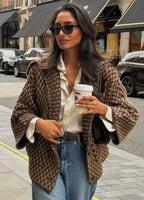 Lapel Knit Cardigan — Single-Breasted Autumn Layering - Onyx Opal