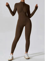 Women's Performance One-Piece Jumpsuit | Sculpting Activewear - Onyx Opal