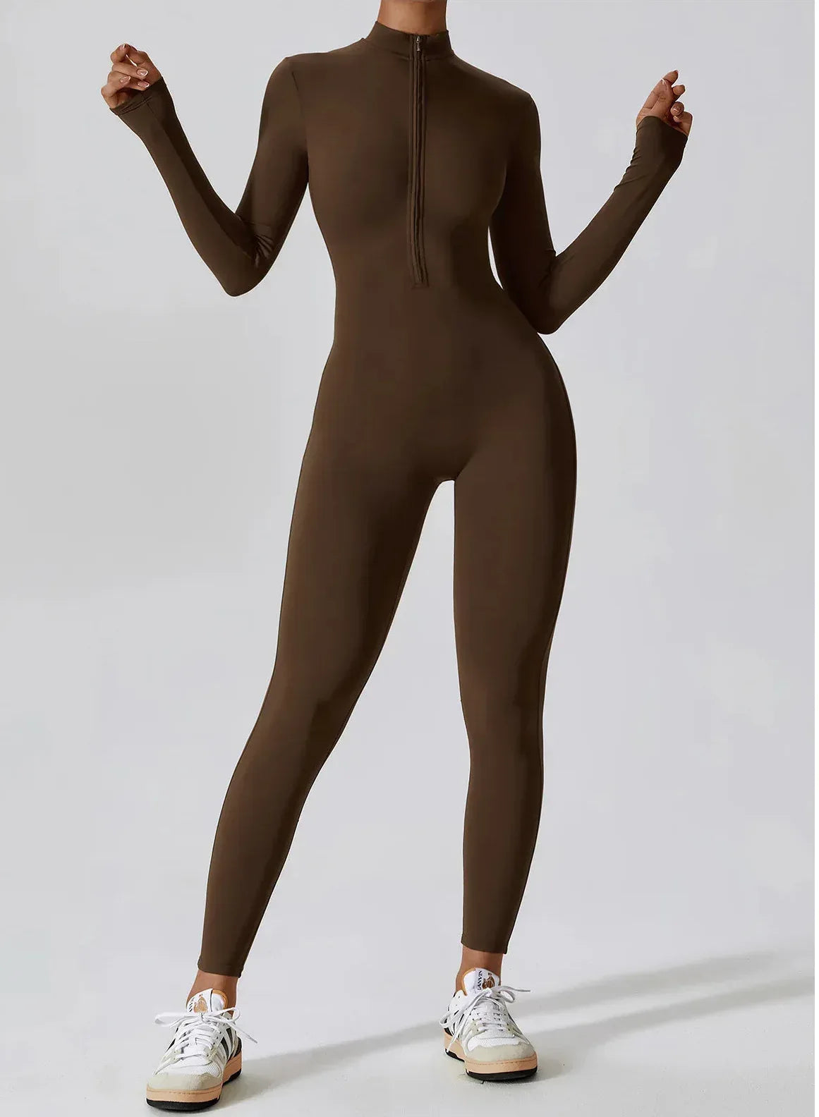 Women's Performance One-Piece Jumpsuit | Sculpting Activewear - Onyx Opal