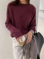 Premium Cashmere Turtleneck Sweater - Onyx Opal