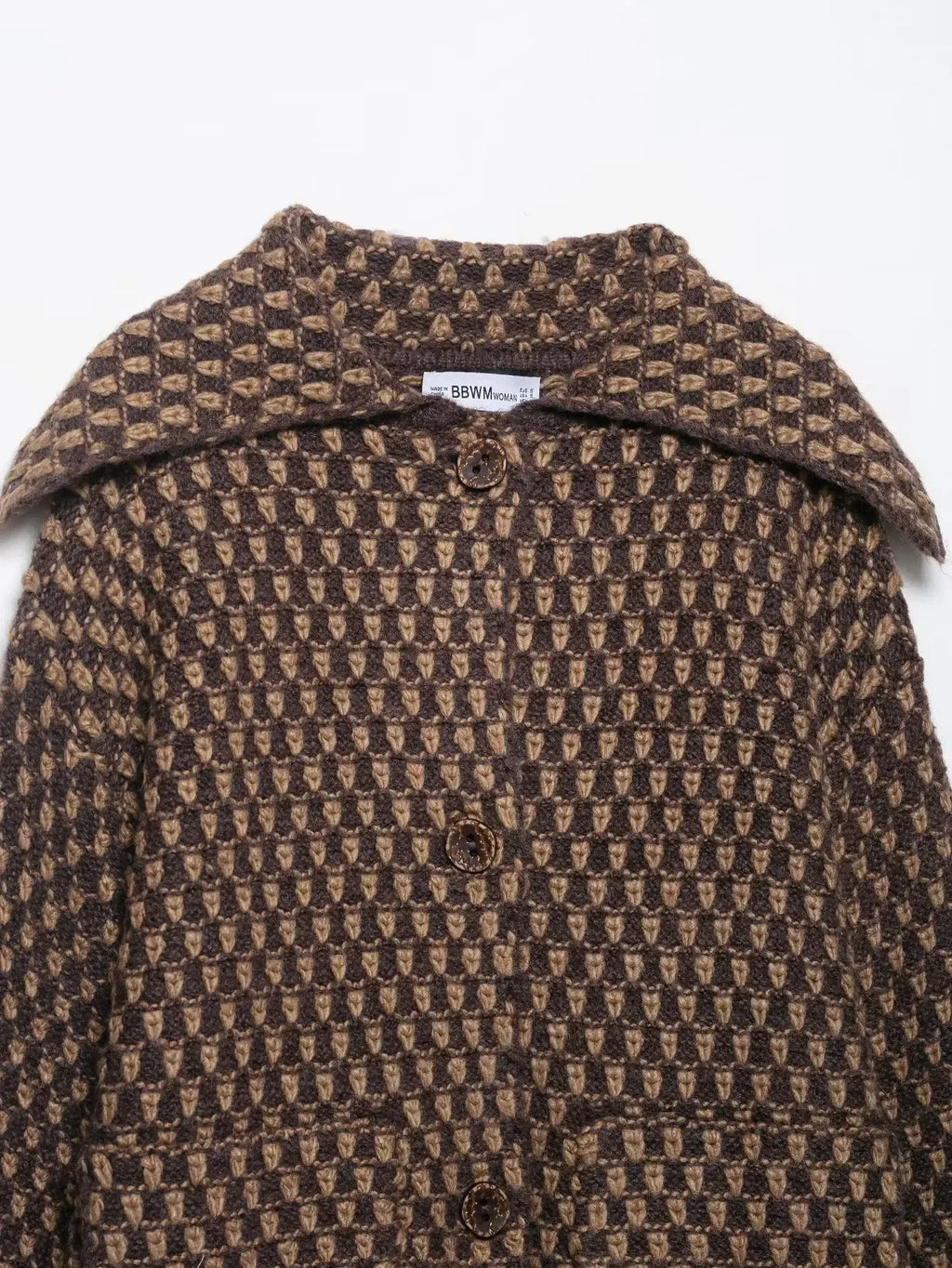 Lapel Knit Cardigan — Single-Breasted Autumn Layering - Onyx Opal