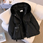 Fleece-Lined Hooded Puffer Parka — Winter Essential - Onyx Opal