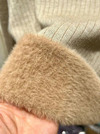 Alpine Velvet Half-Neck Sweater for Women - Onyx Opal