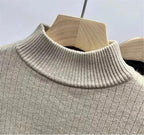 Alpine Velvet Half-Neck Sweater for Women - Onyx Opal