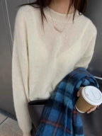 Premium Cashmere Turtleneck Sweater - Onyx Opal