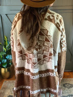 Plus Size Asymmetrical Knit Cardigan — Autumn/Winter Edit - Onyx Opal