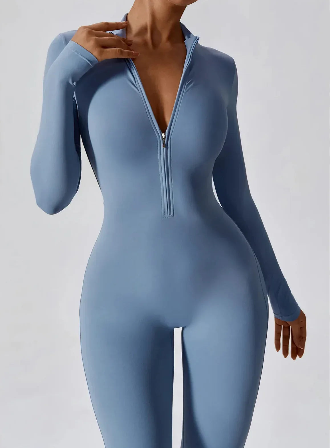 Women's Performance One-Piece Jumpsuit | Sculpting Activewear - Onyx Opal