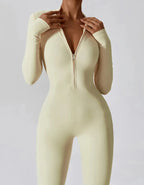 Women's Performance One-Piece Jumpsuit | Sculpting Activewear - Onyx Opal